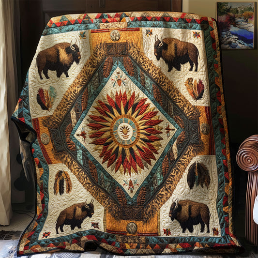 Bison Totem Strength WJ0801017CL Quilt