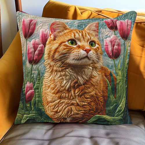 Blooming Cat WJ1001055CL Quilt Pillow Case