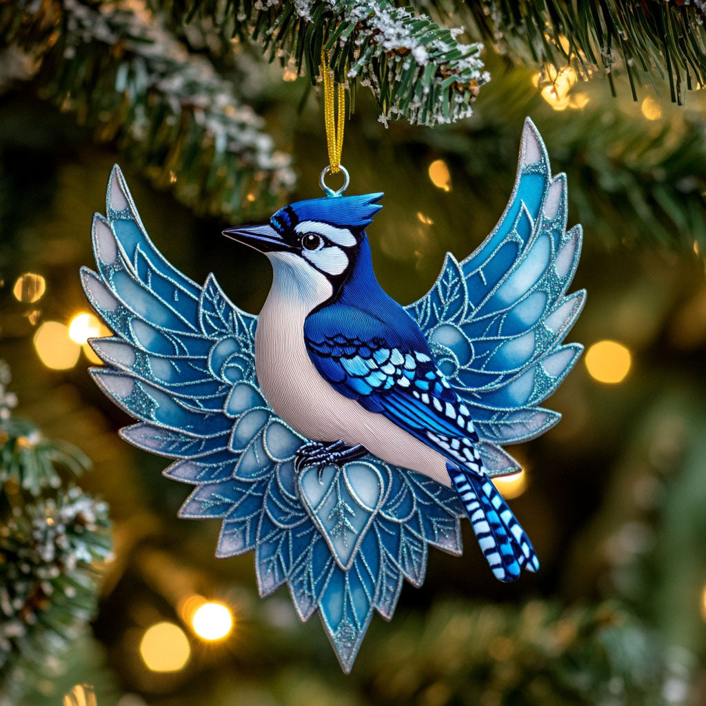 Bluebird Beautiful Snowflake WJ0312314CL Christmas Ornament