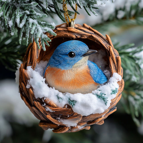 Bluebird Pinecones WJ0312318CL Christmas Ornament