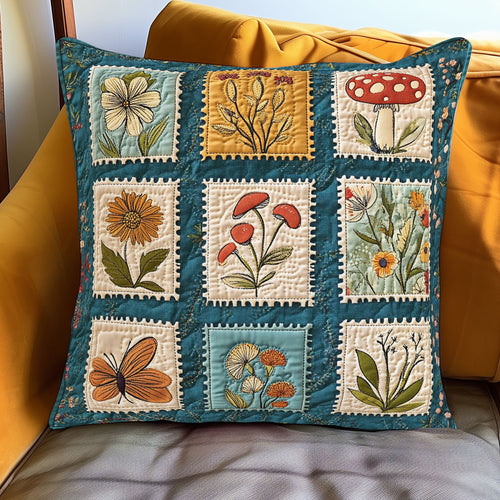 Botanical Postmarks WJ1001080CL Quilt Pillow Case