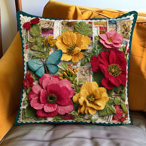 Botanical Stamp Portraits WJ0901133CL Quilt Pillow Case