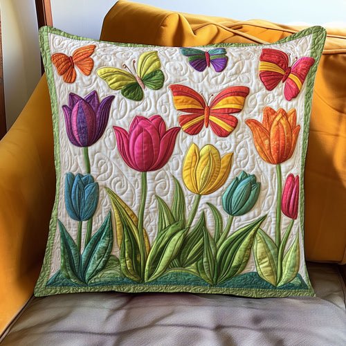 Butterfly Tulip WJ1301073CL Quilt Pillow Case
