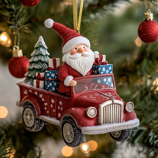 Gnome Truck CW2710019CL Christmas Ornament