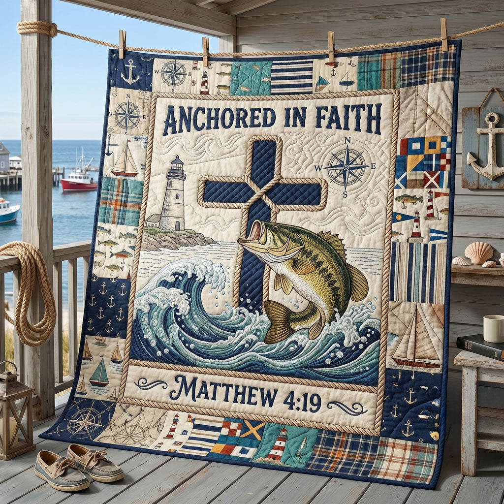Anchored In Faith Coastal WN2205003CL Quilt
