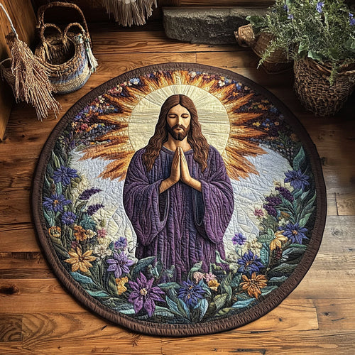 The Shepherd’s Prayer WJ0506046CL Quilted Round Mat