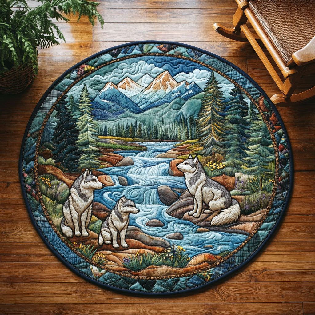 Wild River Wolve WJ2204031CL Quilted Round Mat