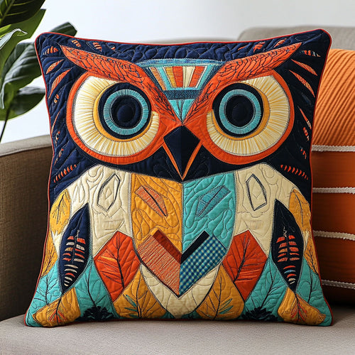 Tribal Owl CW1507047CL Quilt Pillow Case