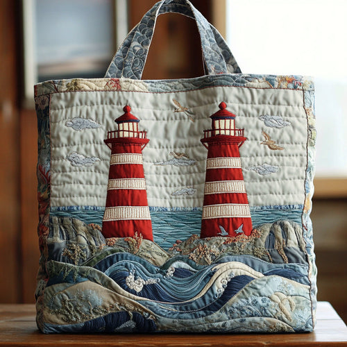 Lighthouse Charm CW1301016CL Quilted Tote Bag