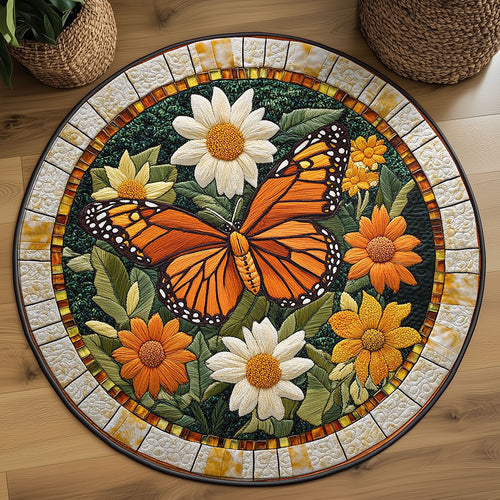 Butterfly Spirit WN3005023CL Quilted Round Mat