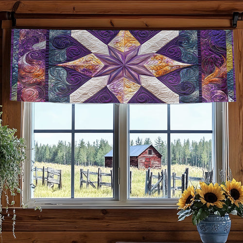 Radiant Starburst WN0707105CL Quilted Valance