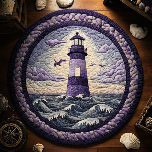 Lighthouse Journey WN0404014CL Quilted Round Mat