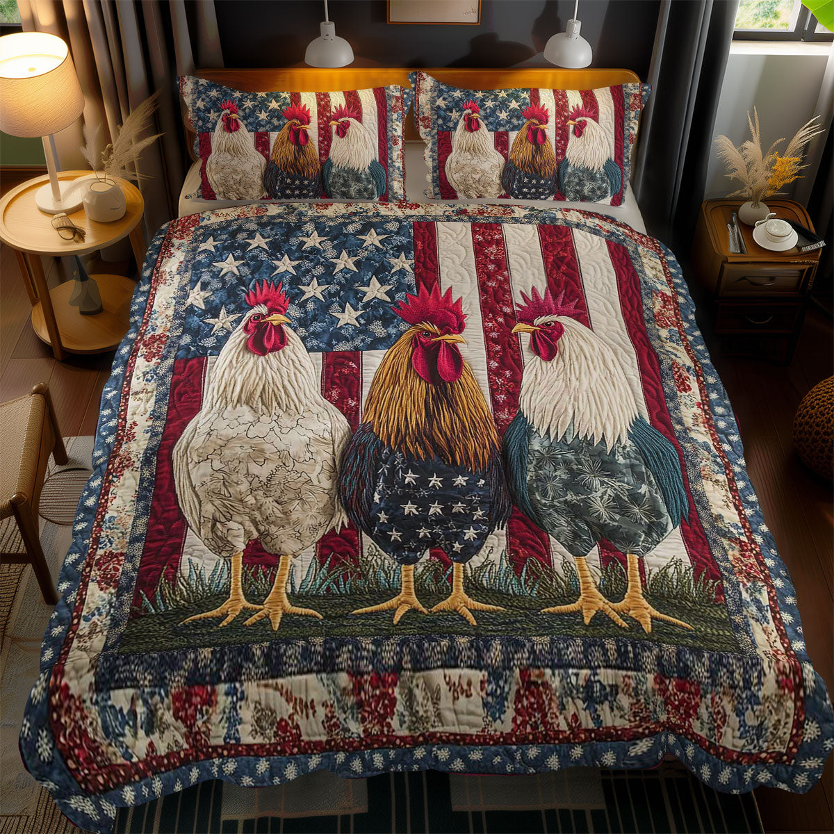 Liberty Rooster WN1002068CL Duvet Cover Set