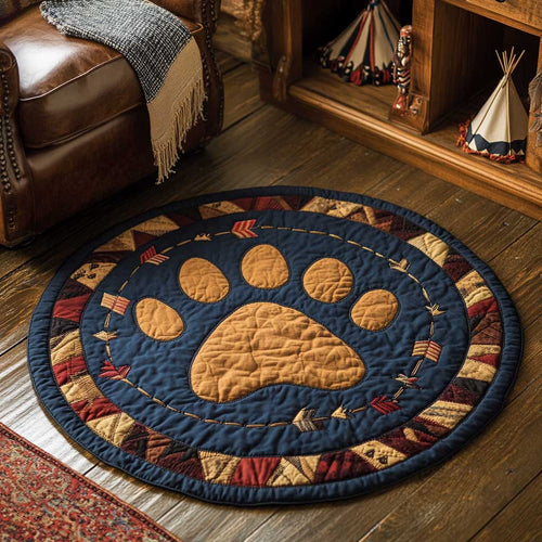 Bear Path WN0104011CL Quilted Round Mat