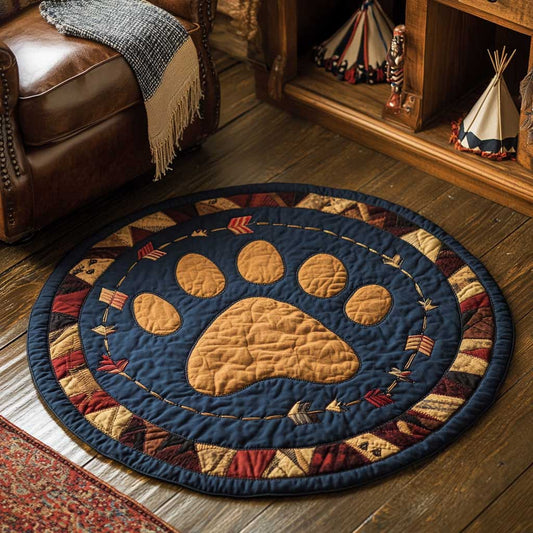 Bear Path WN0104011CL Quilted Round Mat