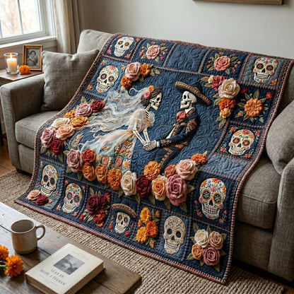 Eternal Love Sugar Skull Wedding WN2804008CL Quilt