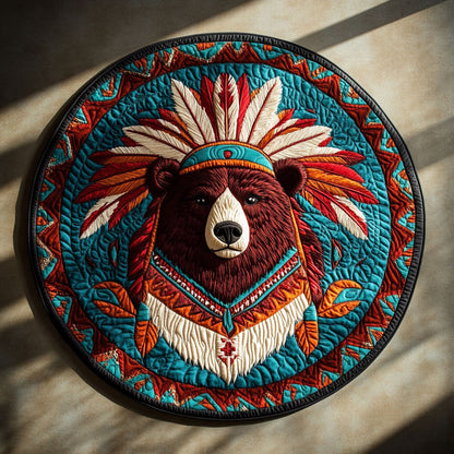 Wild Bear WN2008123CL Quilted Round Mat