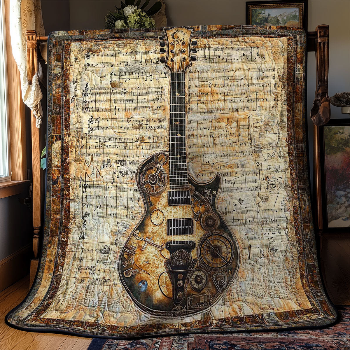 Steampunk Guitar Symphony WN1003031CL Quilt