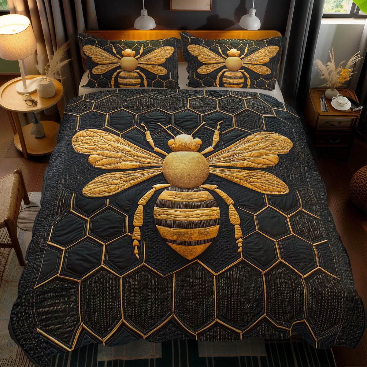 Honeycomb Bee WN1303172CL Duvet Cover Set