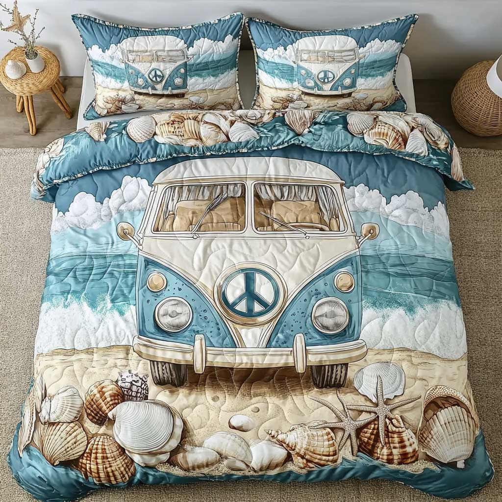 Seaside Camper Van WN2802065CL Duvet Cover Set