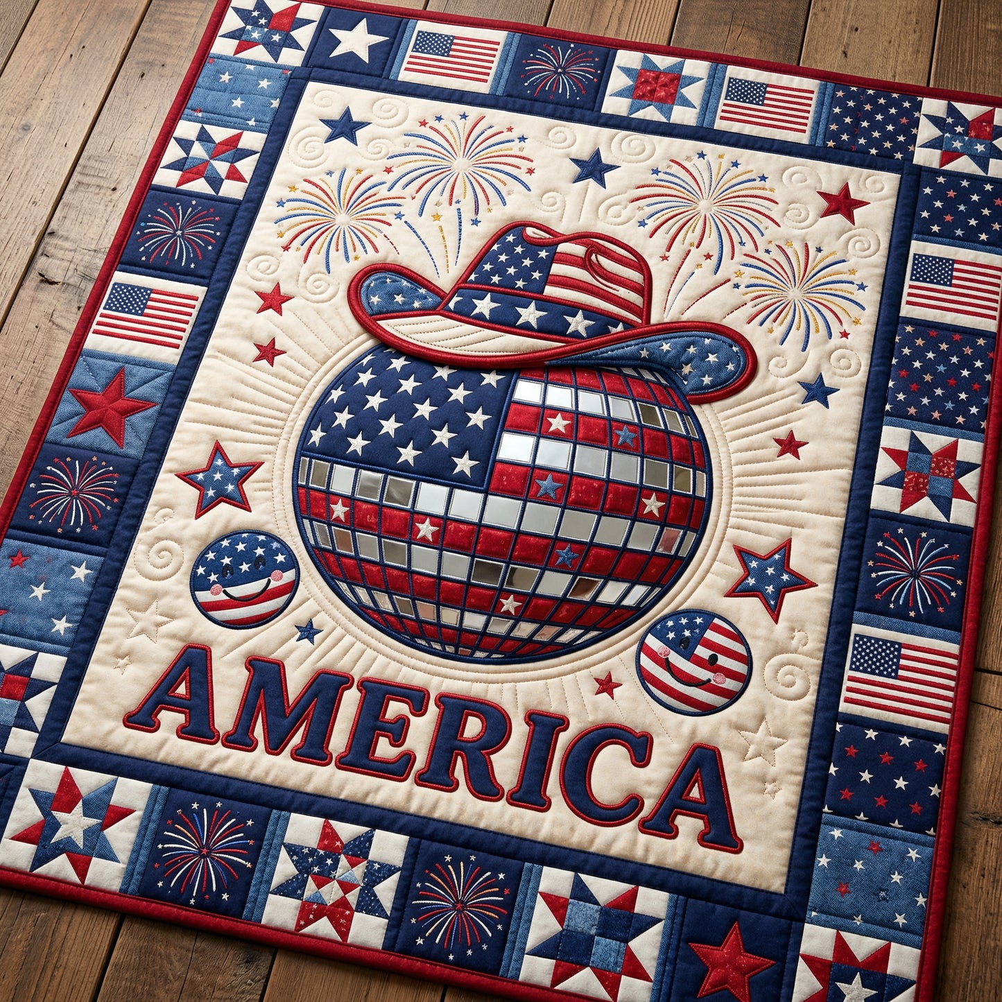 American Disco Ball XR1004024CL Quilt