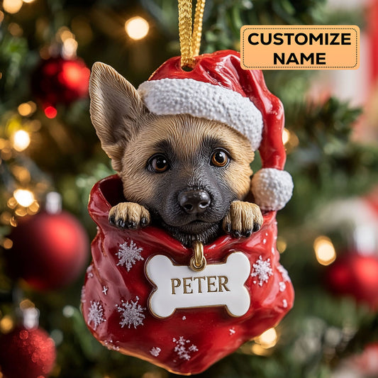 German Shepherd Christmas CW0412018CL Personalized Christmas Ornament