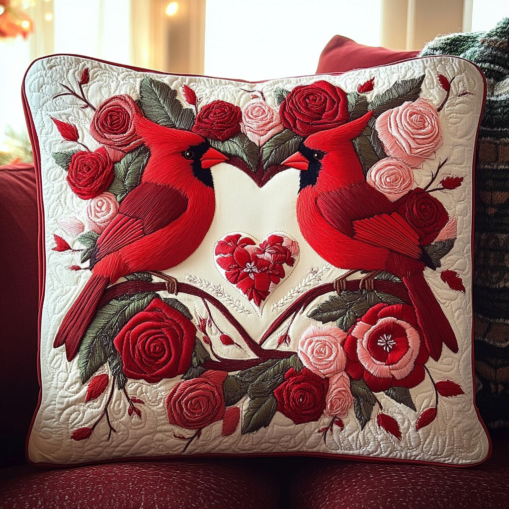 Love Cardinal XR1711011CL Quilt Pillow Case