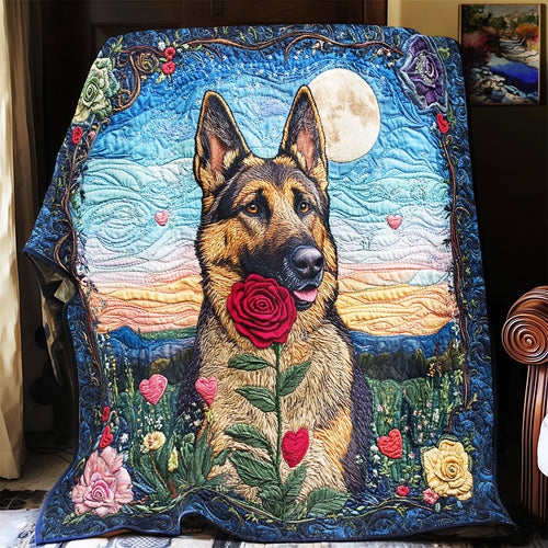 German Shepherd Rose CW0601021CL Quilt