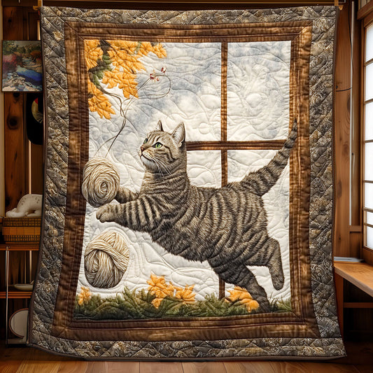 Playing Cat WP1403069CL Quilt