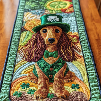 Lucky Dachshund WN0907058CL Quilted Table Runner