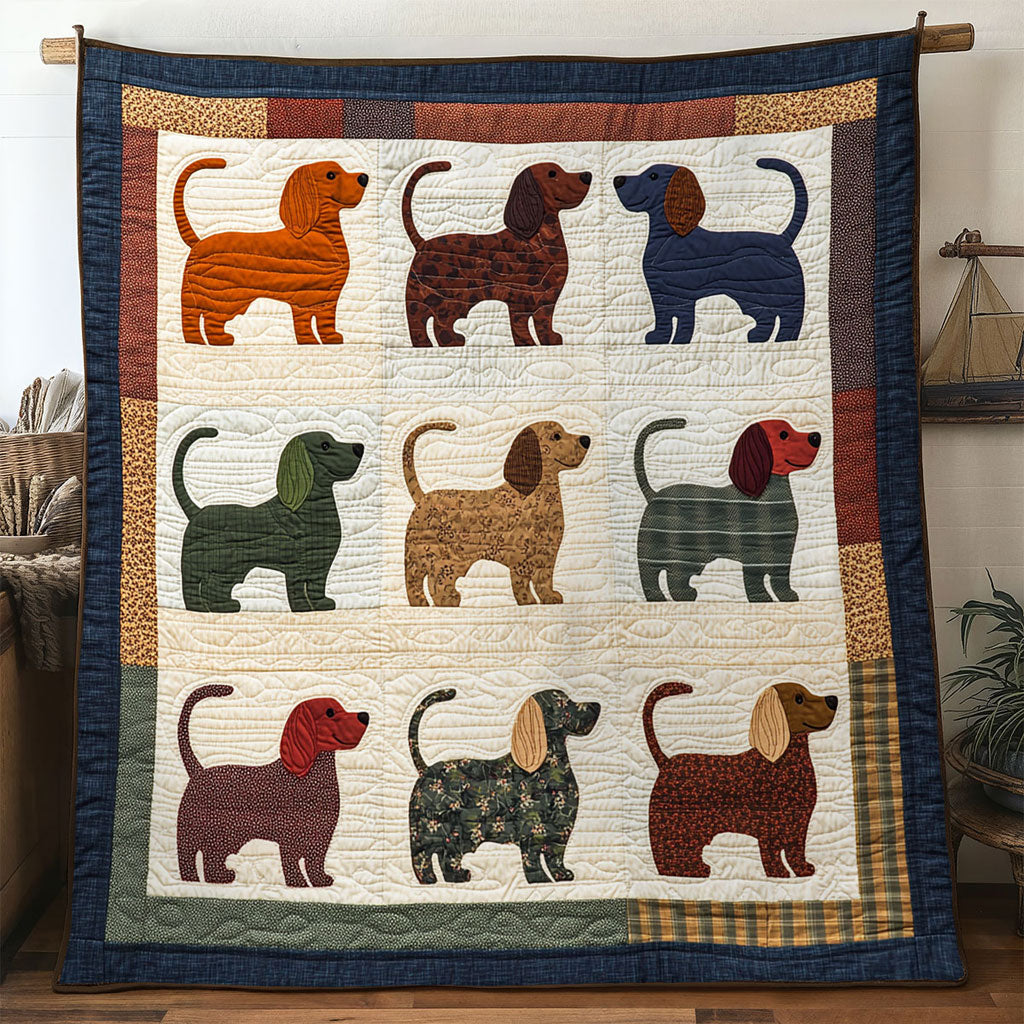 Vintage Dachshund WN0601087CL Quilt