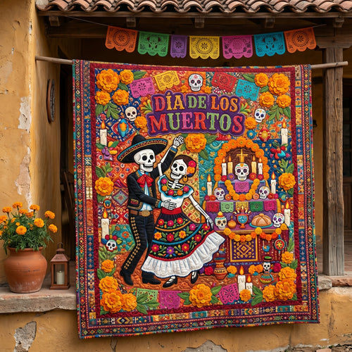 Día De Los Muertos XR2204024CL Quilt