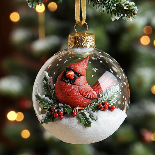 Cardinal Snow CP0612010CL Christmas Ornament