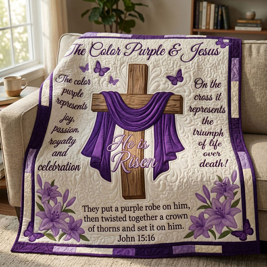 Purple Grace Cross WN1704013CL Quilt