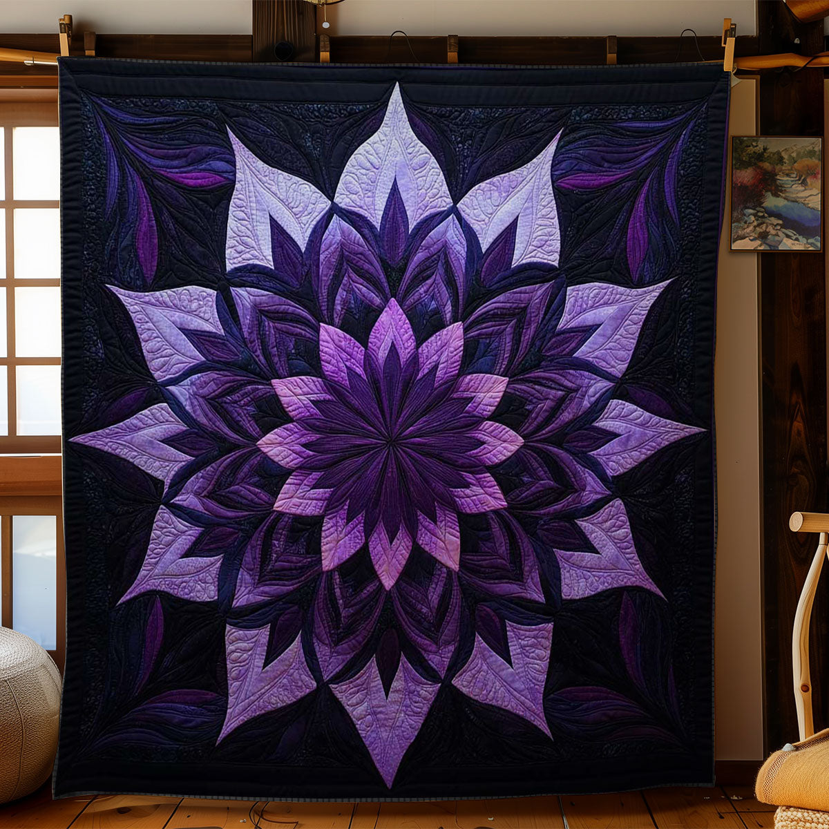 Twilight Flower WN0703013CL Quilt