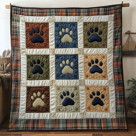 Dog Paw Rustic WN1201023CL Quilt