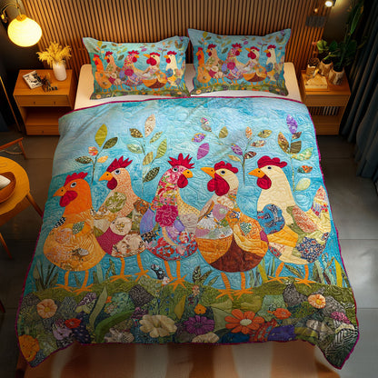 Funny Chicken Gang WN0803096CL Duvet Cover Set