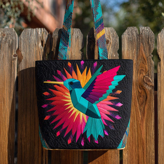 Starburst Hummingbird XR2611013CL Quilted Tote Bag