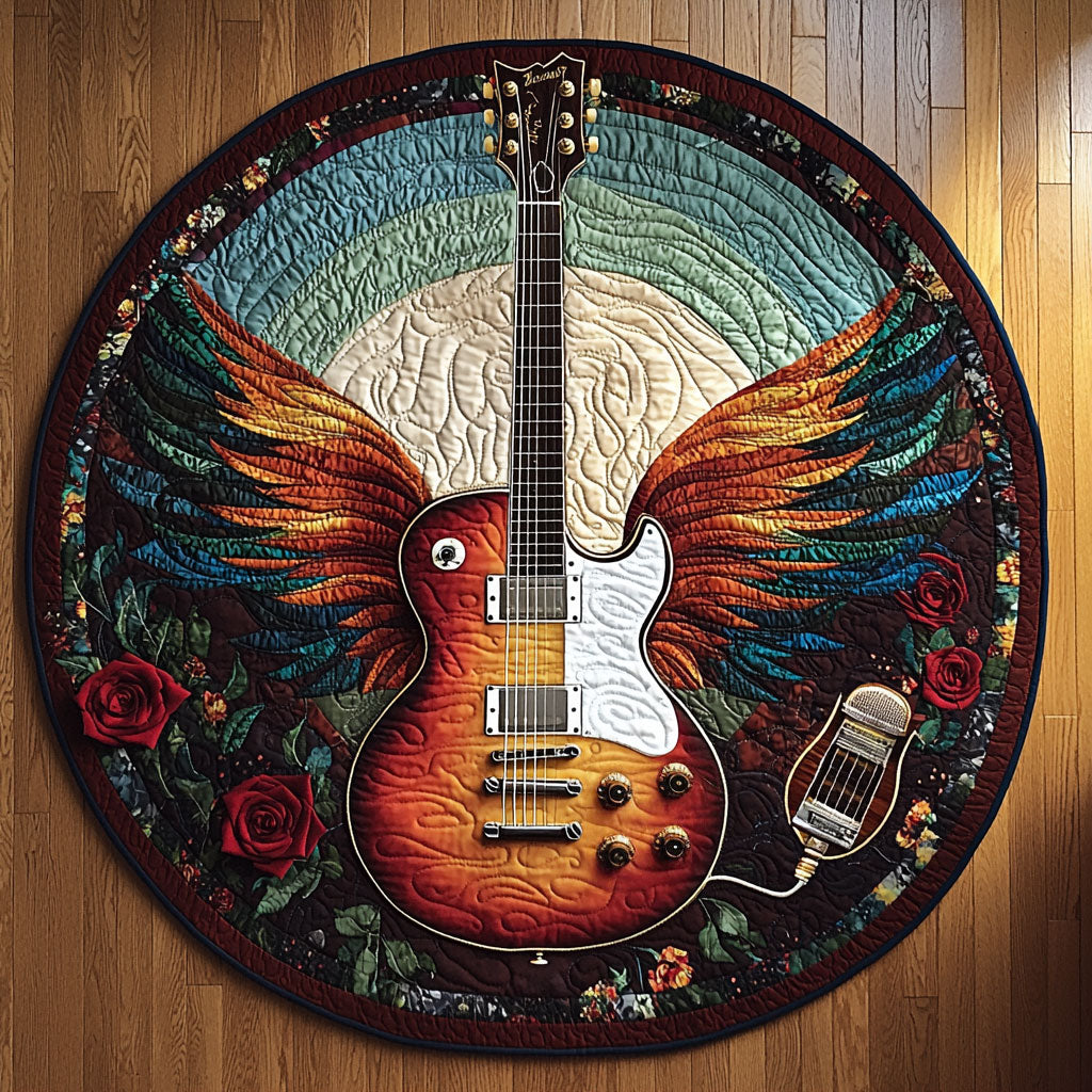 Rock Spirit Wings KL1912034CL Quilted Round Mat