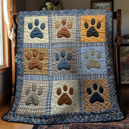 Dog Paw Plaid WN0701029CL Quilt