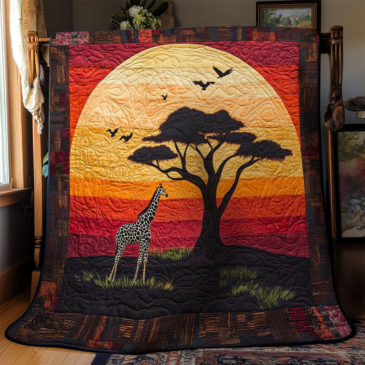 Golden African Safari WN2402022CL Quilt