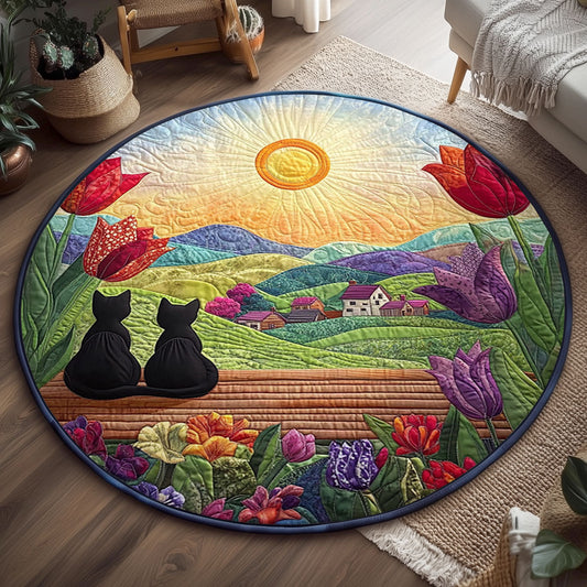 Whiskered Hill WJ2807049CL Quilted Round Mat