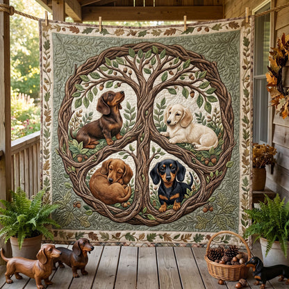 Dachshund Tree Of Life WN0406006CL Quilt