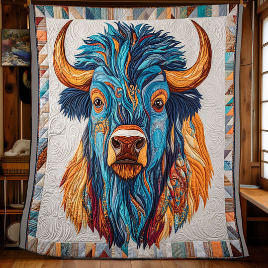 Native Spiritual Bison WP1403068CL Quilt