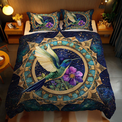 Mystic Hummingbird Mandala WN2101040CL Duvet Cover Set