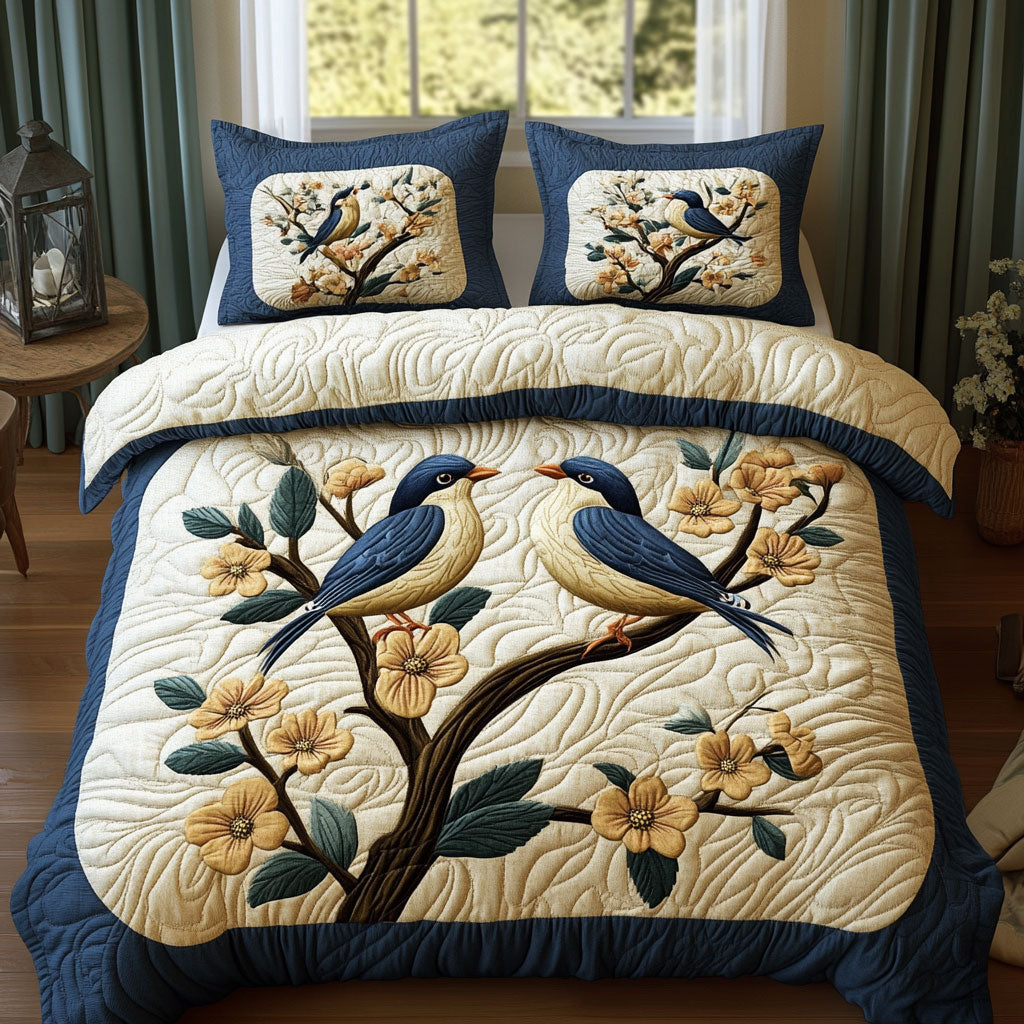 Bluebirds in the Garden KL1301034CL Duvet Cover Set