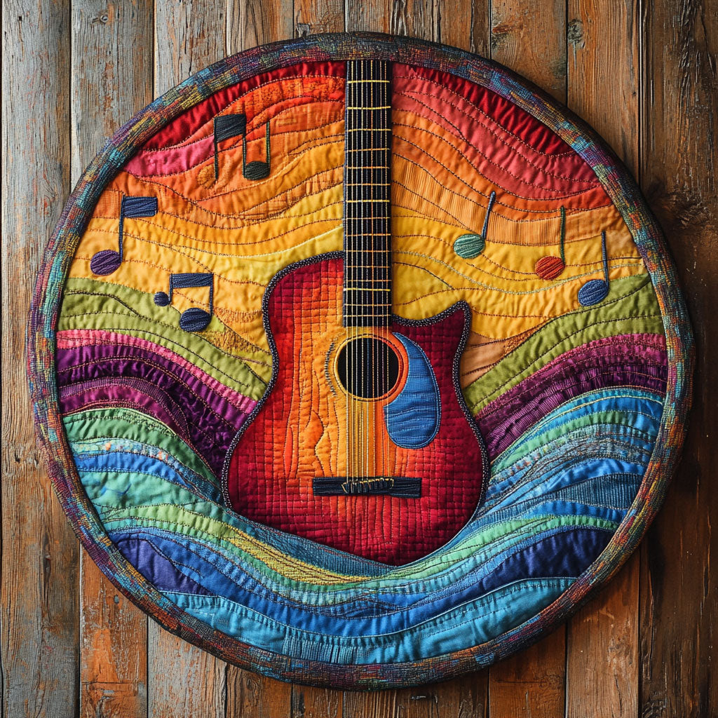 Guitar Radiance WN1606025CL Quilted Round Mat