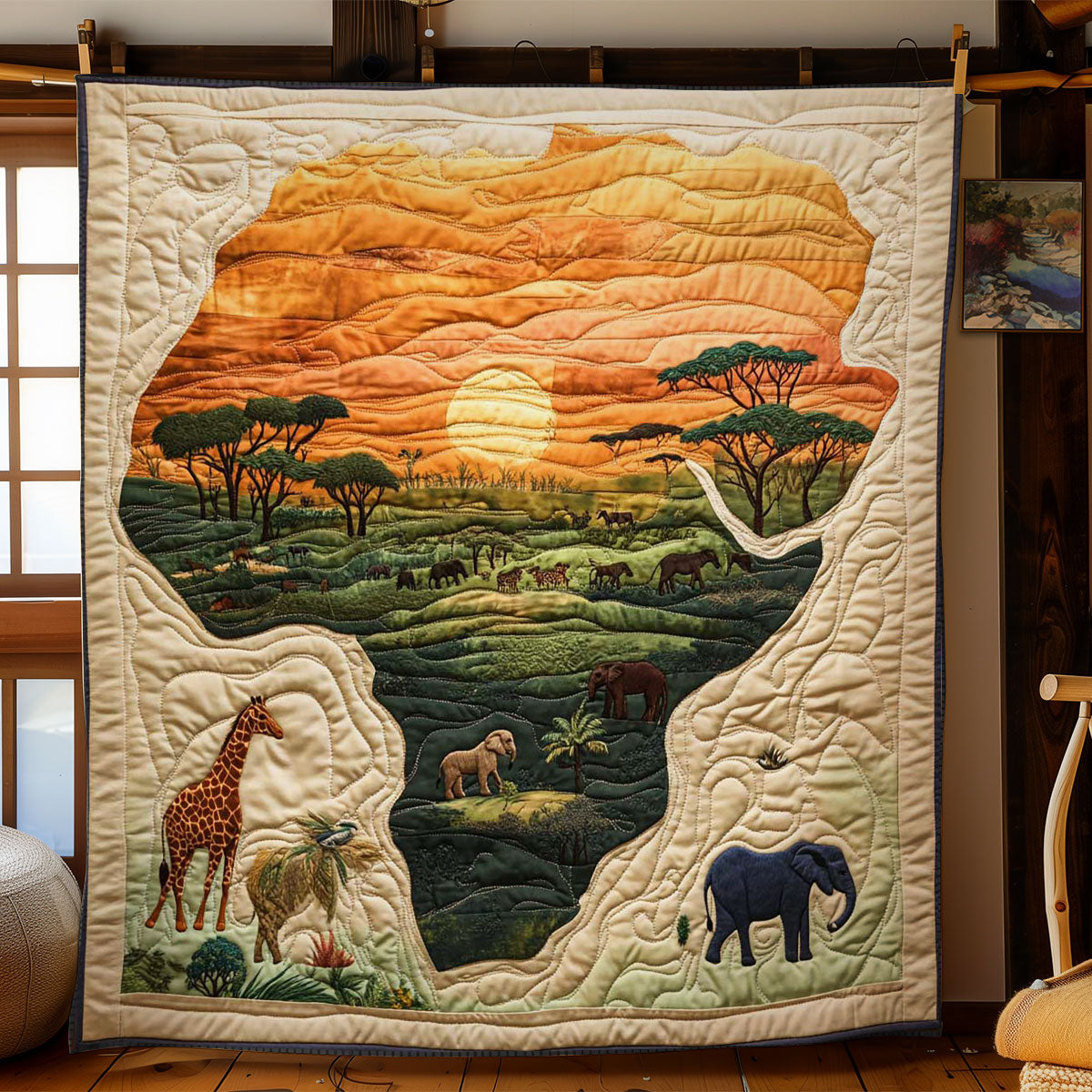 Timeless African WN0403023CL Quilt