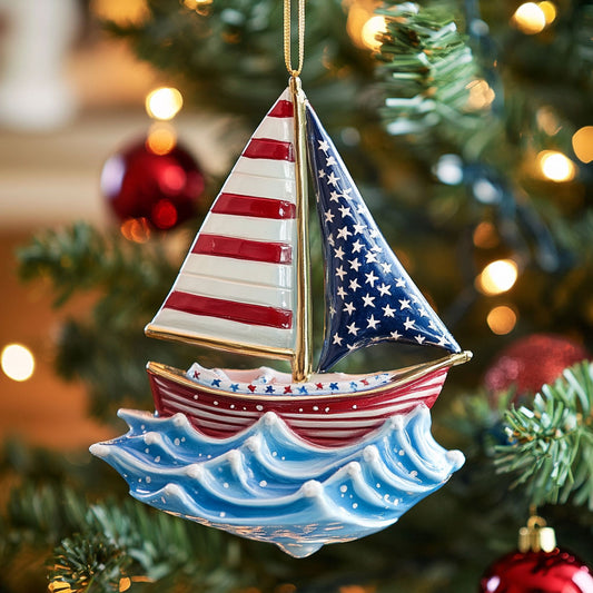 Wave Sail CW2511049CL Christmas Ornament