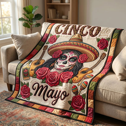 Rose Skull Cinco WN1804015CL Quilt